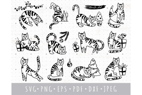 Christmas Cute Tigers 2022 SVG Bundle for Illustrations