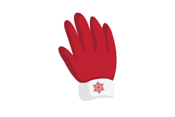 Christmas Glove Vector-2 Illustrations for Handmade Projects