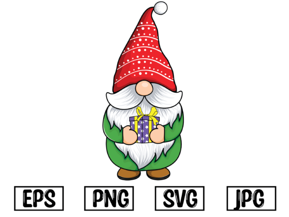 Christmas Gnome Clipart Illustration for Website and Editorial Use