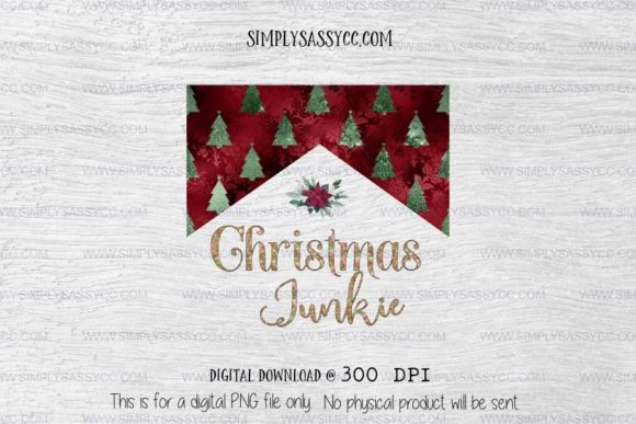 Christmas Junkie, Red Velvet with Trees Illustrations