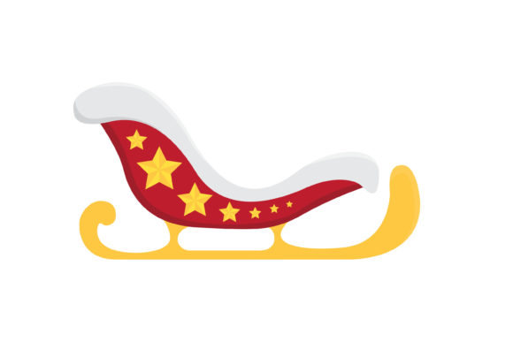 Christmas Sleigh Vector-2 Illustrations for Branding and Marketing