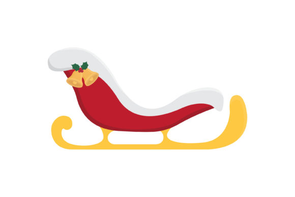 Christmas Sleigh Vector-3 Illustrations for Branding and Marketing