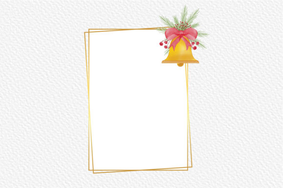 Christmas Watercolor Frame 15 - A Festive Illustration for Content Publishing