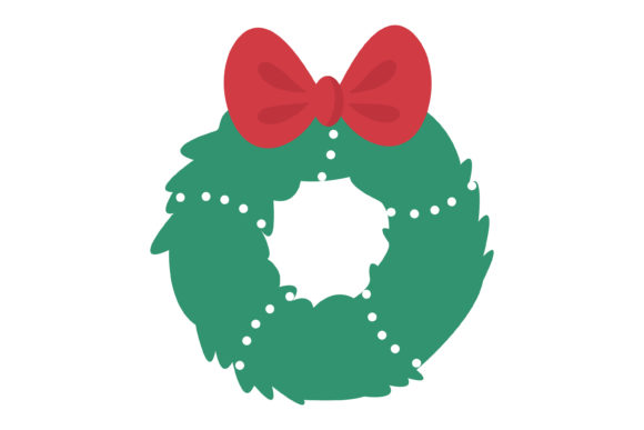 Christmas Wreath Vector-1: A Festive Illustration for Handmade Creations