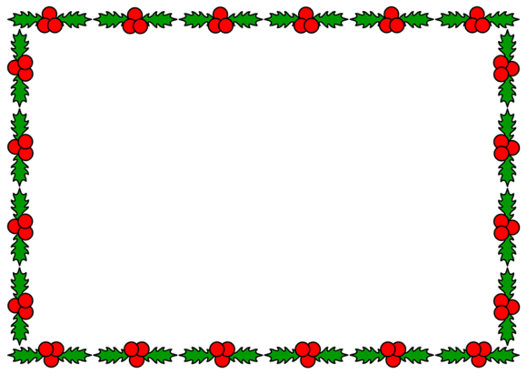Holly Frame for Christmas Illustrations