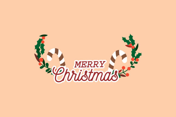 Merry Christmas Chocolate Candy Design Illustrations