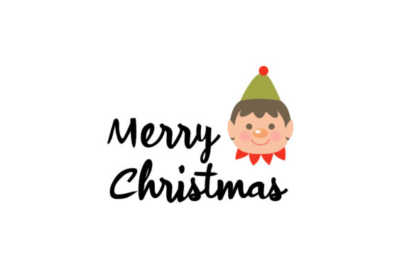 Merry Christmas Sticker Design for Local Business Branding