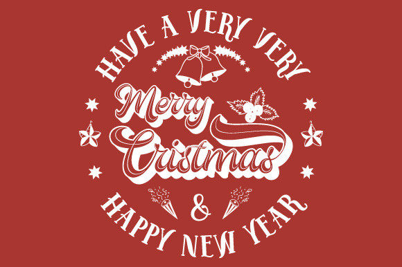 Merry Christmas Wishes White SVG EPS PNG Review