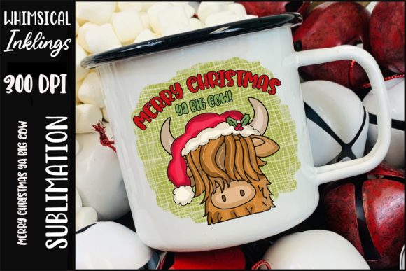 Merry Christmas Ya Big Cow Illustration Review