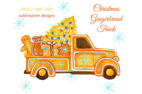 Watercolor Christmas Gingerbread Truck Embroidery Review