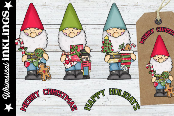 Woodland Gnome Christmas Cheer Illustration Review
